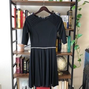 Unique Vintage 50’s Style Black Dress